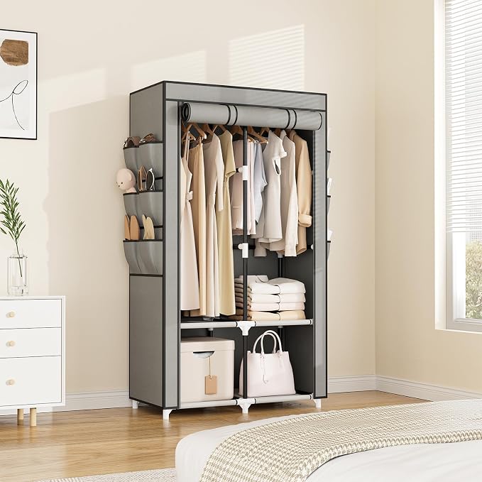 VTRIN Portable Closet Wardrobe for Hanging Clothes - Image 8