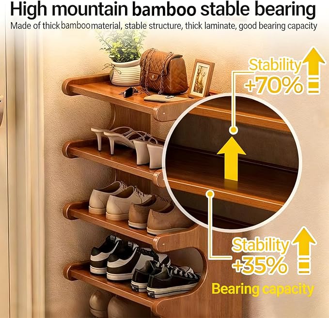 39" Bamboo Shoe Rack - Image 4