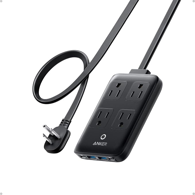 Anker Charging Station, 20W Max 8-in-1 USB-C Power Strip | 5 ft Thin Cord by Unknown
