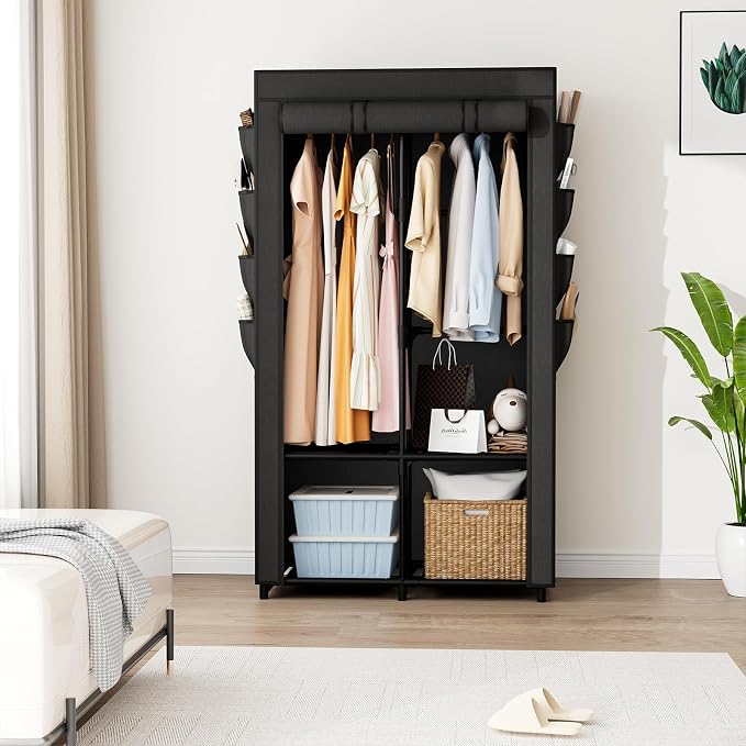 Portable Closet for Hanging Clothes, Portable Wardrobe Closet - Image 2