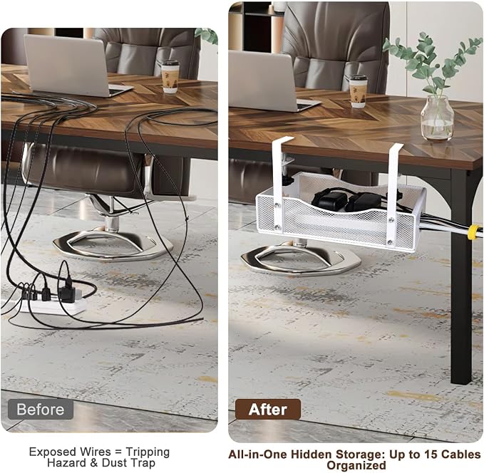 Extra Wide Under Desk Cable Management - Image 4