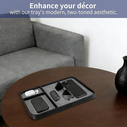 SITHON Valet Tray Trendy Organizer, Premium PU Leather Stylish and Organized - Image 5