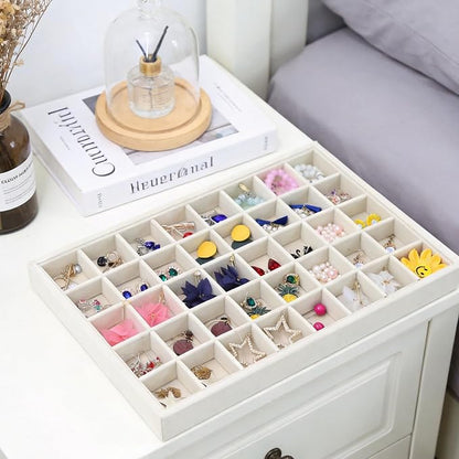 Stratalife 40 Grid Jewelry Organizer Tray, Stackable Drawer Earring Organizer - Image 4