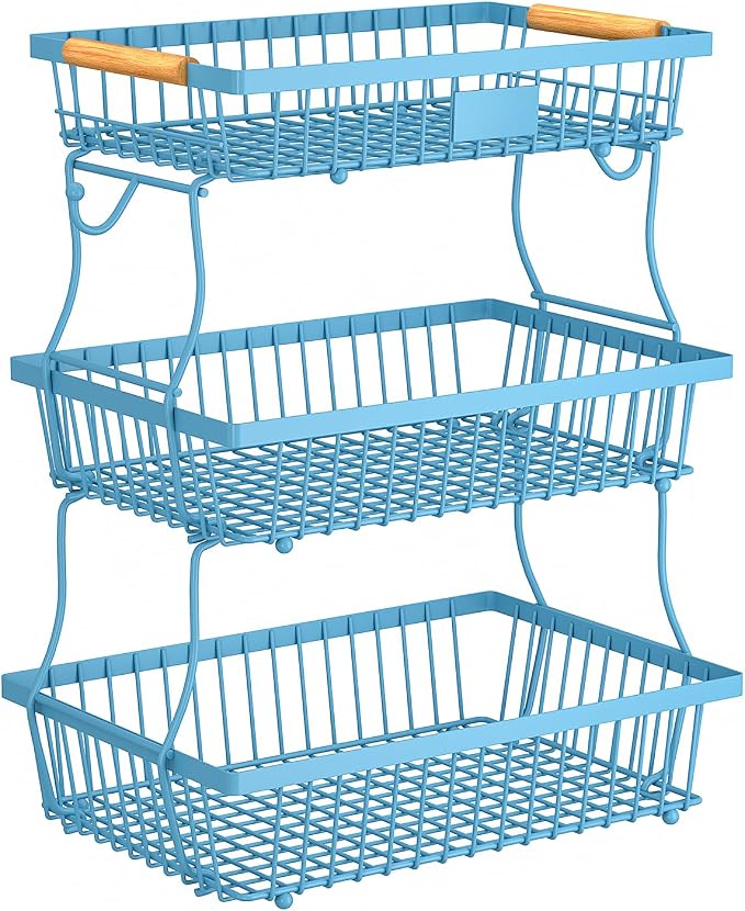 3 Tier Fruit Basket for Kitchen Counter by Unknown