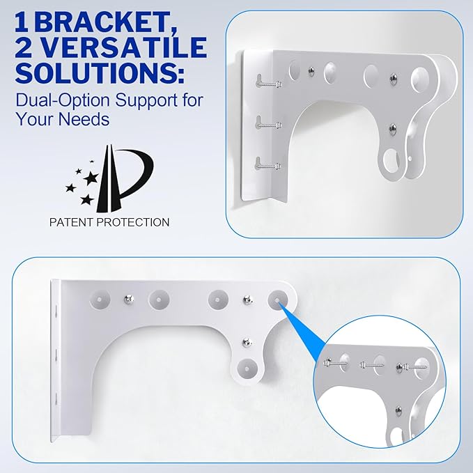 Steel Closet Shelf with Hanging Rod, 40-73'' Expandable Closet Shelves | Back - Image 2