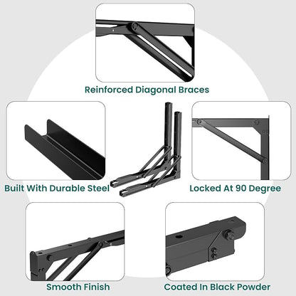 EVERHANGER 18 inch Folding Shelf Brackets - Image 5