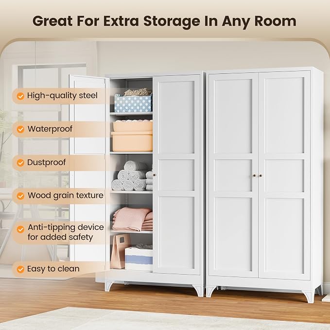 Yizosh Metal Storage Cabinet - Image 8