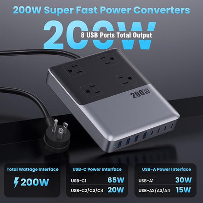 12-in-1 Charging Station USB C Power Strip - Image 5
