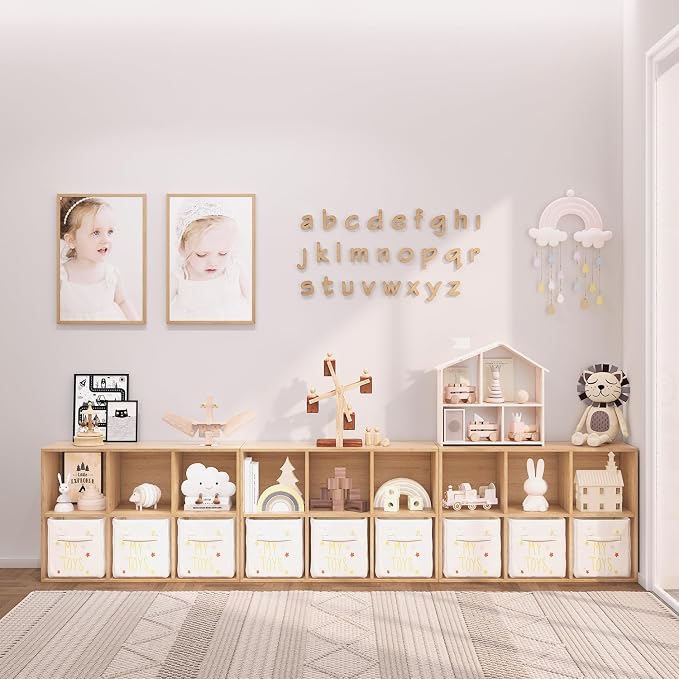 Wooden 6 Cube Storage Organizer - Image 7