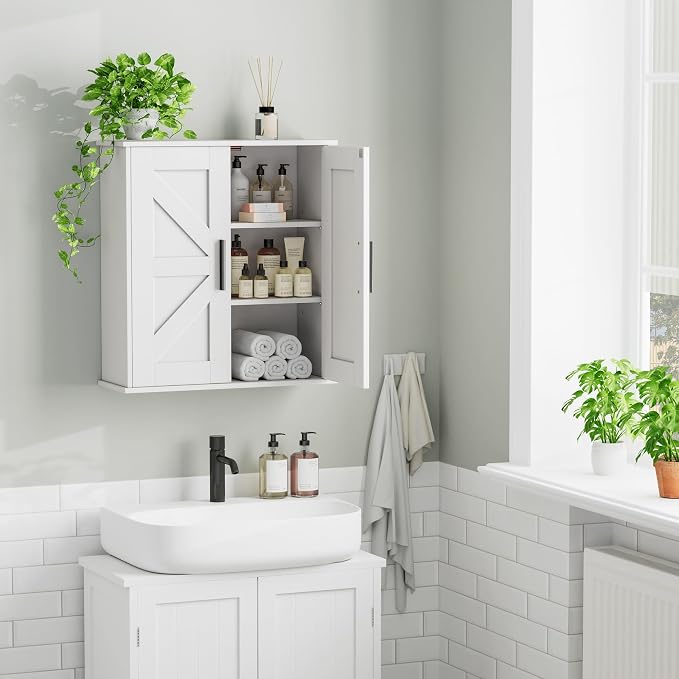 Homleke Bathroom Wall Cabinet, Medicine Cabinet - Image 7