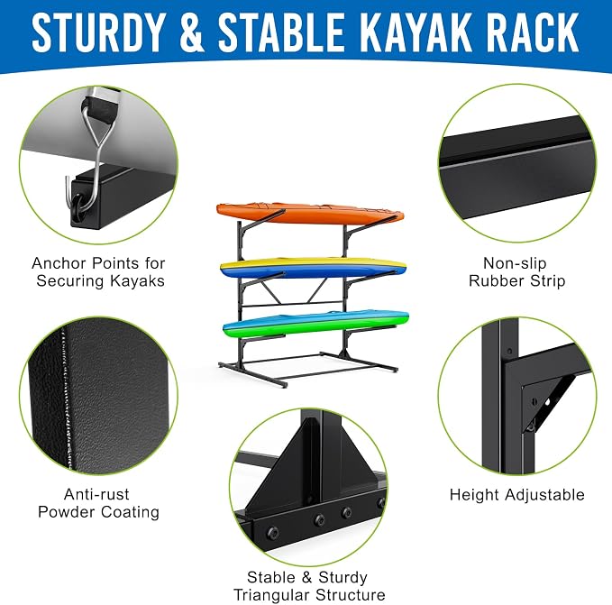 Kayak Storage Rack, Kayak Wall Mount Rack, Kayak Rack - Image 3