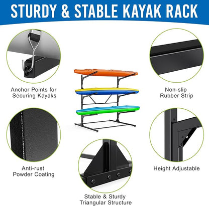 Kayak Storage Rack, Kayak Wall Mount Rack, Kayak Rack - Image 3