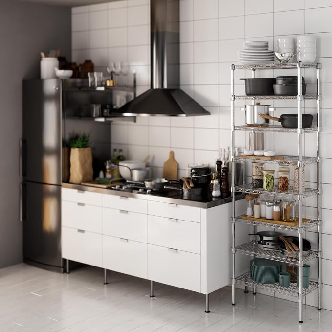 14" Deep x 24" Wide x 74" Height Wire Shelving Kit | 8-Tier | NSF Commercial - Image 2