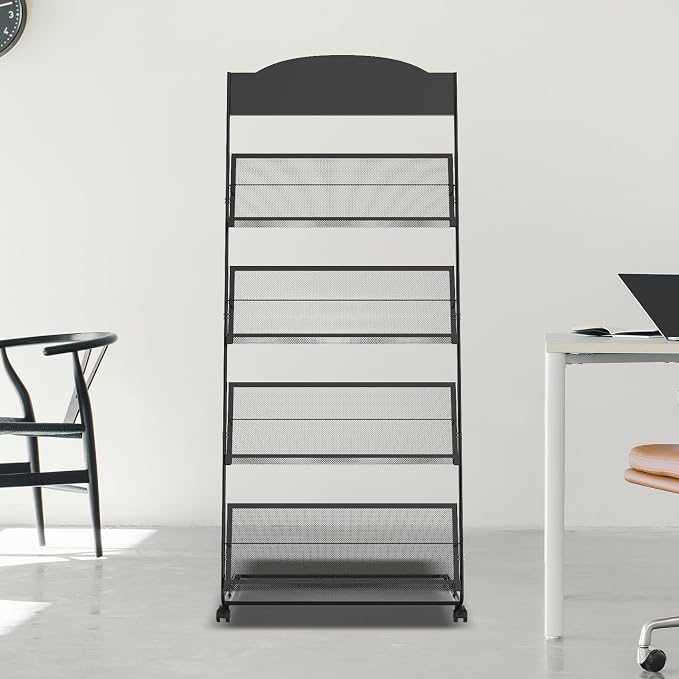 Floor-Standing Magazine Rack 4-Layer - Image 8