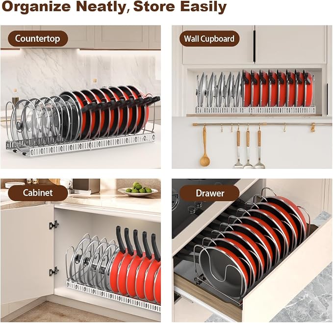 Housolution Pot and Pan Organizer Rack - Image 6