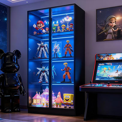 63'' Tall Glass Display Cabinet by WildhomeYourHomeFurnishingSolution