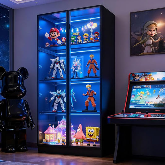 63'' Tall Glass Display Cabinet by WildhomeYourHomeFurnishingSolution