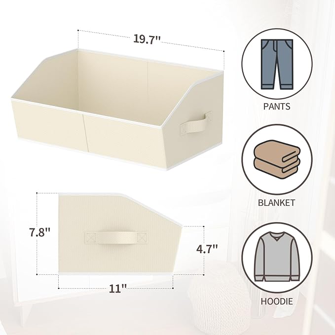 Homsorout Storage Bins for Shelves - Image 2