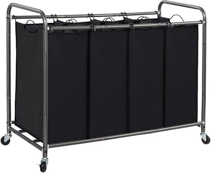 STORAGE MANIAC Laundry Sorter 4 Section, 47.8 Gal Laundry Hamper by STORAGEMANIAC
