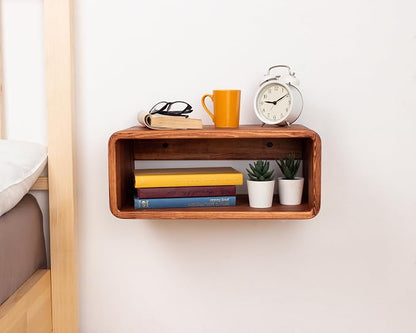 Floating Nightstand Wooden, Bedside Table, Nightstand Shelf, Wall Mounted - Image 6