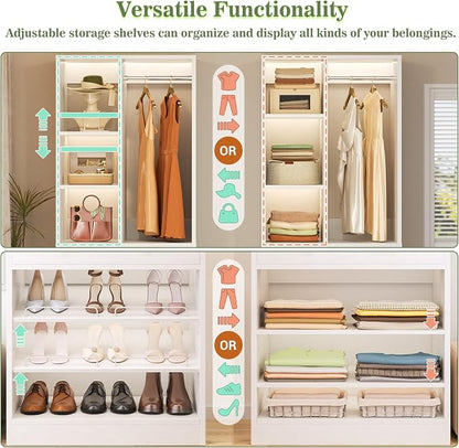 Besiost Closet System, 4.2–8.8 FT Closet Organizer - Image 5