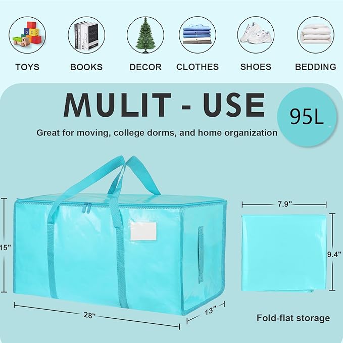 12 Pack-Extra Large Heavy Duty Moving Bags - Image 2