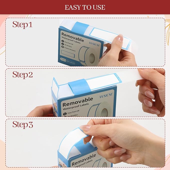 1000 Food Labels, Removable Freezer Labels - Image 4