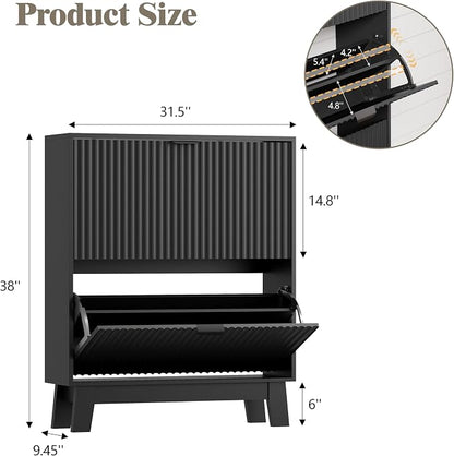 HUANLEGO Shoe Cabinet Storage for Entryway - Image 2