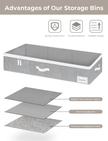 StorageWorks Extra Large Under Bed Storage Containers - Image 6
