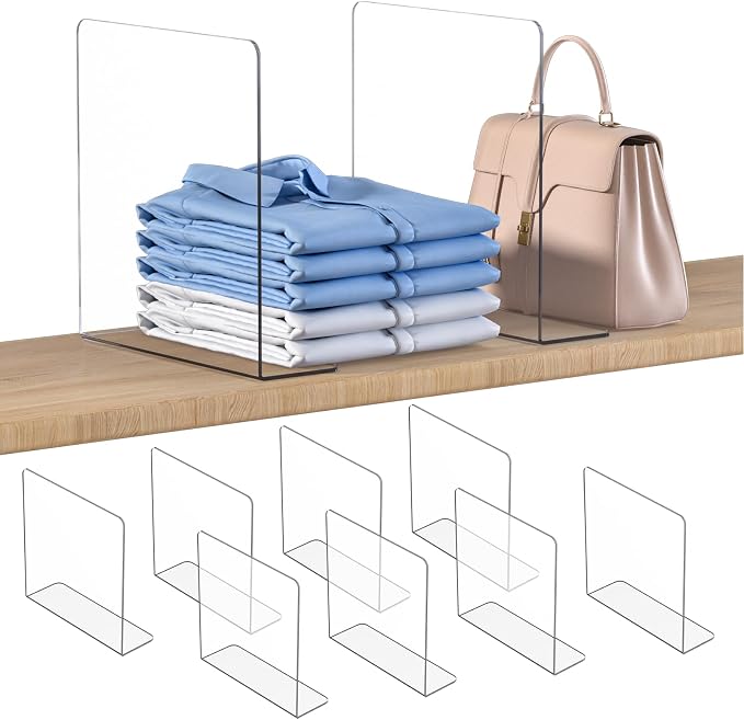 OKPOW Shelf Dividers Closet Organizer by OKPOW