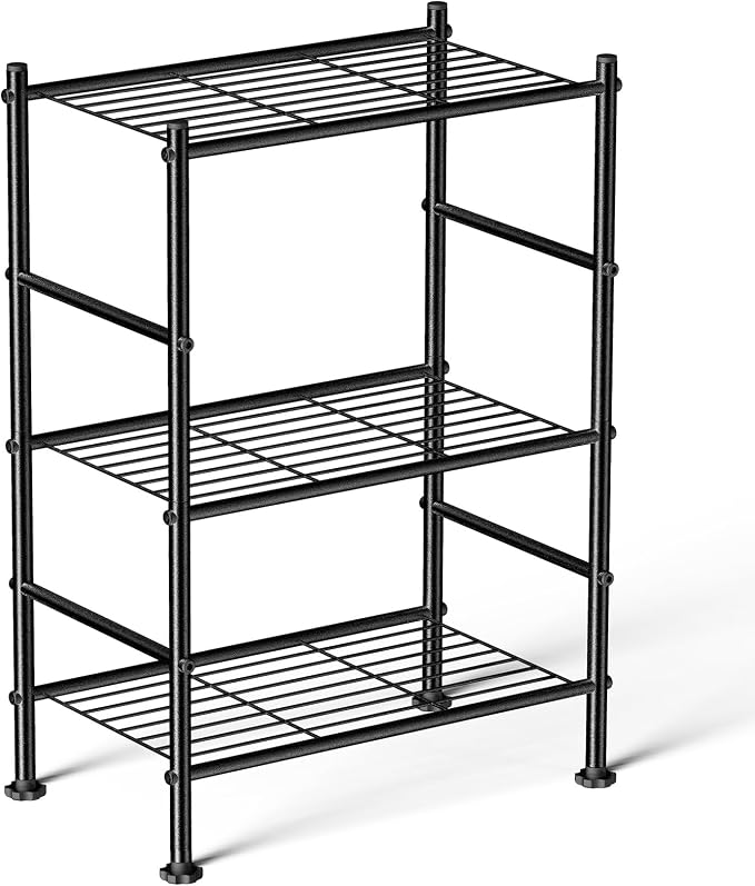 Abiglifty Storage Shelves, 3-Tier Metal Shelving, Wire Shelving by ABIGLIFTY