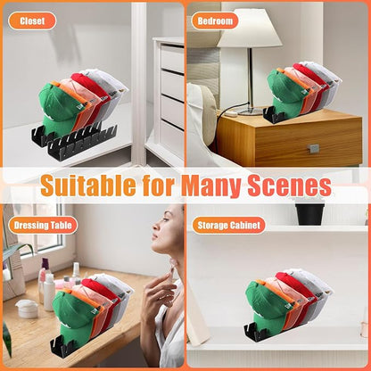 Hat Stand for Baseball Caps, 2 Pack No Install Acrylic Hat Organizer for 14 - Image 4