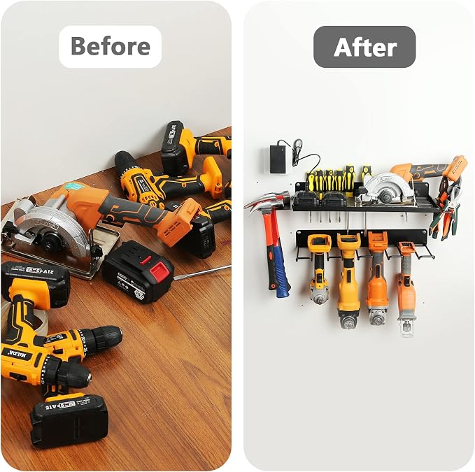 UU-Major Power Tool Organizer for Garage Organization, Drill Holder Wall Mount - Image 6