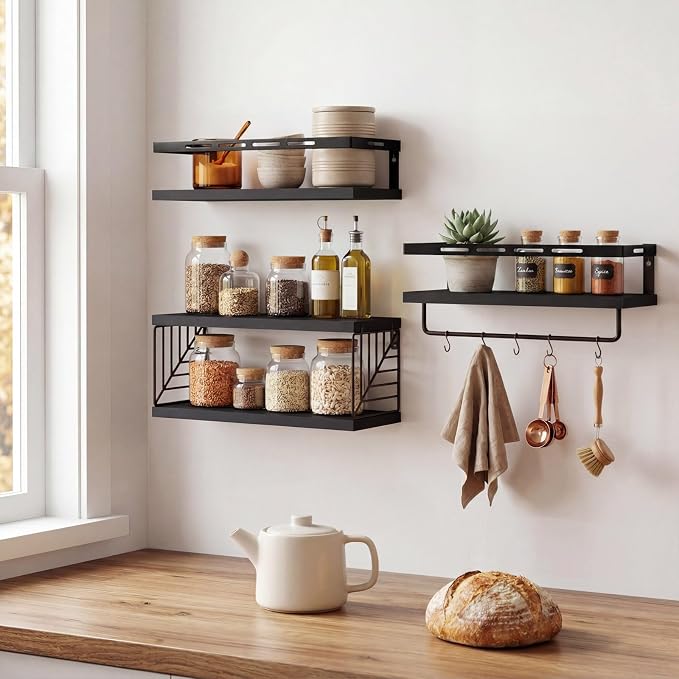 Fixwal Wall Mounted Bathroom Shelves Over Toilet | Wall Shelf - Image 7