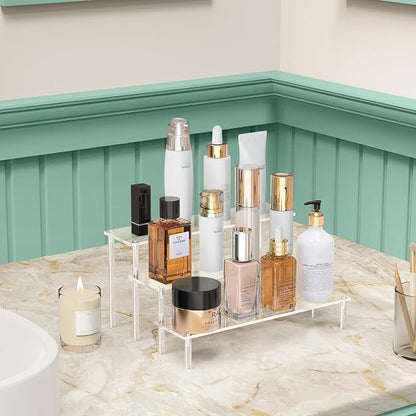 Acrylic Display Risers, 3 Tier Perfume Organizer Stand, Large Shelf Risers - Image 5