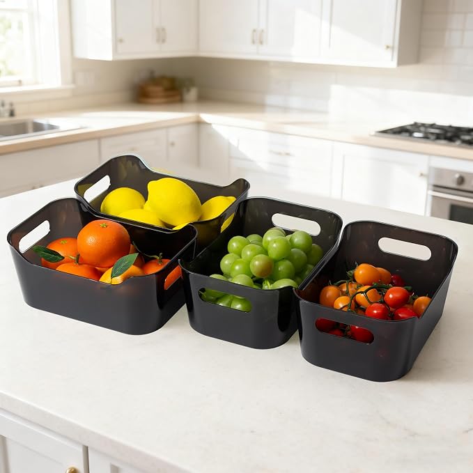 Tiawudi 8 Pack Plastic Storage Bins, Home Edit and Cabinet Organizers - Image 3