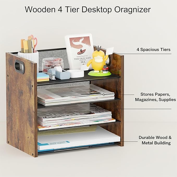 Wood Desk Organizer - Image 2