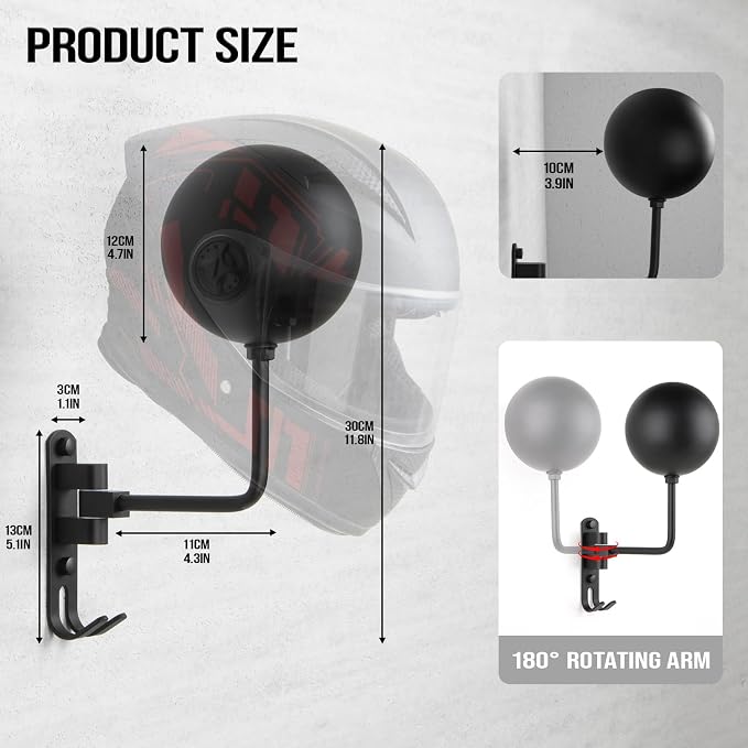 PUERSI Helmet Holder Wall Mount - Image 4