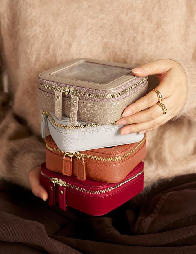 Popvibe Clear Makeup Bag Travel Cosmetic Case Transparent Toiletry Bag - Image 8