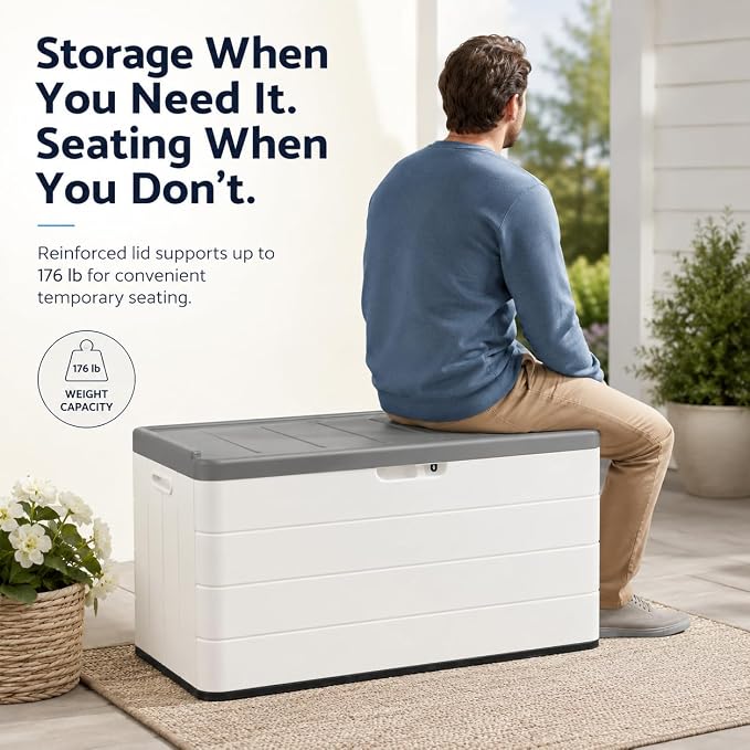 ADDOK 110 Gallon Outdoor Storage Box - Image 2