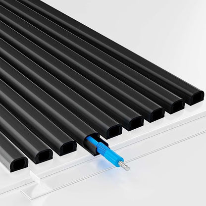 Yecaye 128in Wall Cord Hider for 1 Mini Wire, On-Wall Cord Cover Channel - Image 8