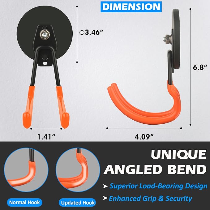 MUTUACTOR New Updated Heavy Duty Magnetic Hooks, 40lbs 2-Pack Super Strong - Image 5
