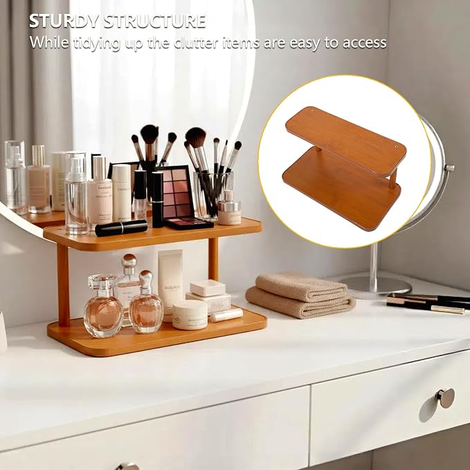 2 Tier Countertop Shelf for Coffee Mugs & Kitchen Counter Organization - Image 6