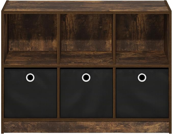Furinno Basic Book Shelf, 6-Cube Bookshelf - Image 6