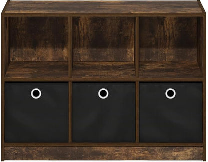 Furinno Basic Book Shelf, 6-Cube Bookshelf - Image 6