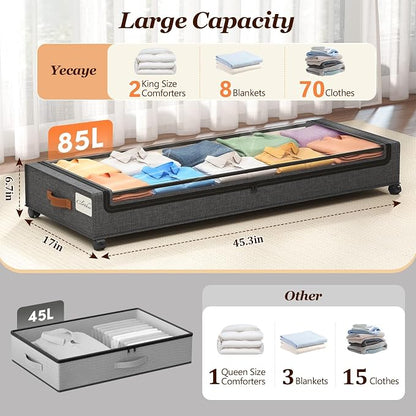 Yecaye 85 L Under Bed Storage - Image 2