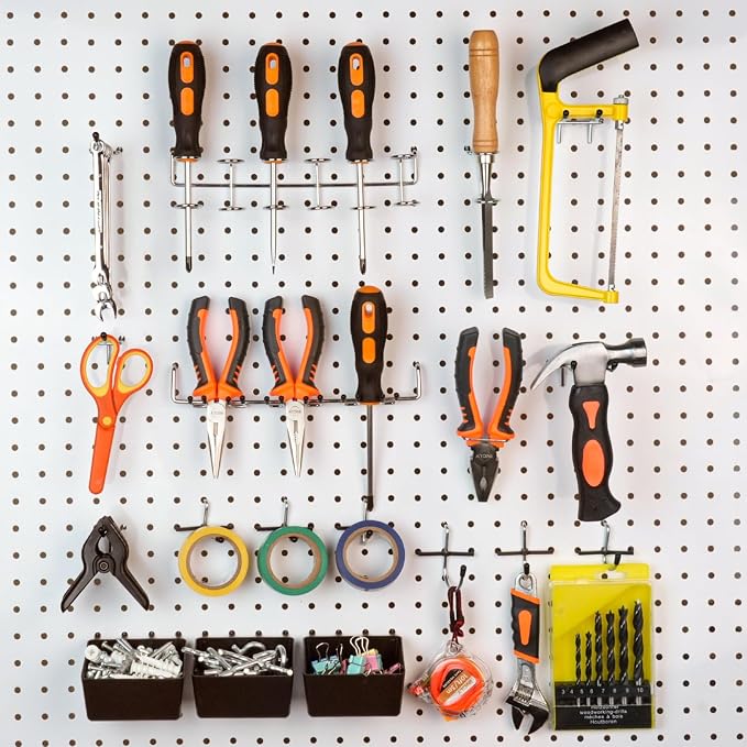 INCLY 120PCS Pegboard Accessories Organizer Kit, Peg Board Hooks Assortment - Image 2