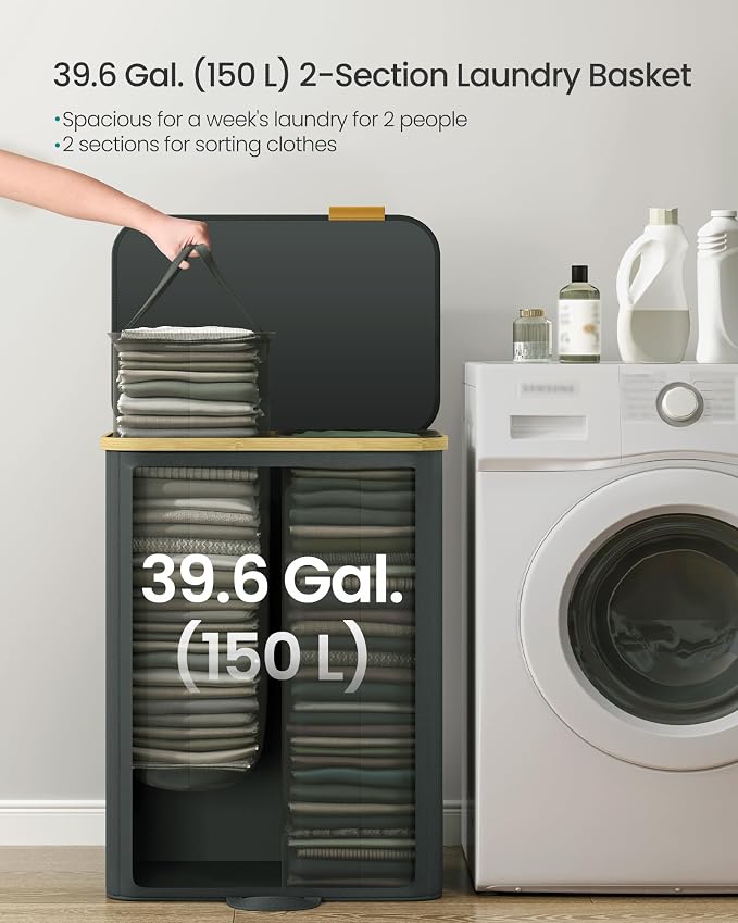 SONGMICS Laundry Hamper, Laundry Sorter - Image 6