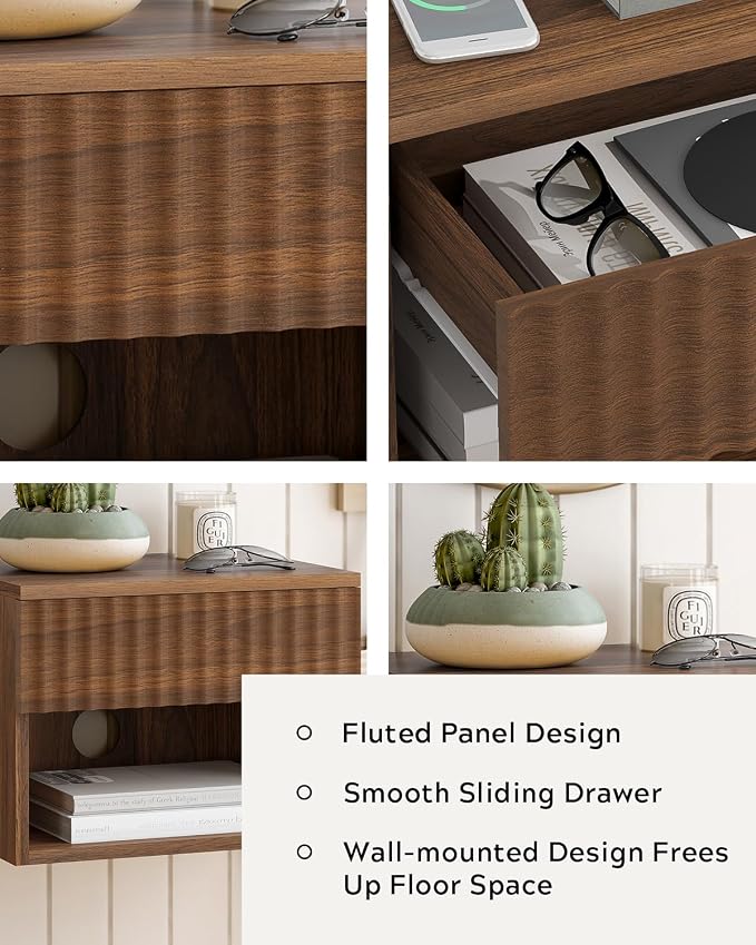 Floating Nightstands Set of 2 - Image 4