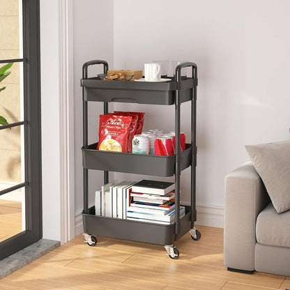 Calmootey 3-Tier Rolling Utility Cart - Image 4
